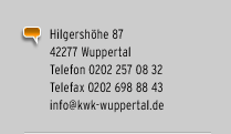 KWK Bau-Oberflächen-Beschichtung GmbH - Hilgershöhe 87 - 42277 Wuppertal - Telefon: +49.202.257 08 32 - Telefax: +49.202.698 88 43 - E-Mail: info@kwk-wuppertal.de